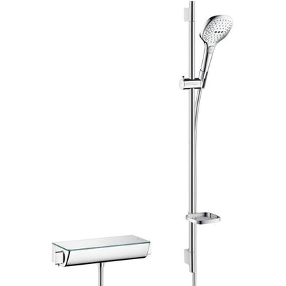 Hansgrohe Ecostat Select/Raindance Select E 120 3jet Baterie dus cu bara 90 cm cu termostat, alb/crom