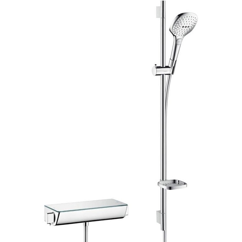 Hansgrohe Ecostat Select/Raindance Select E 120 3jet Baterie dus cu bara 90 cm cu termostat, crom