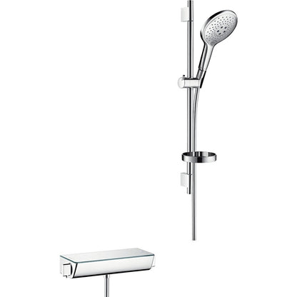 Hansgrohe Ecostat Select/Raindance Select S 150 3jet Baterie dus cu bara 65 cm cu termostat, alb/crom