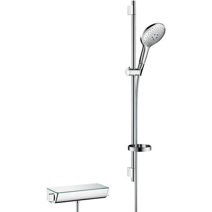 Hansgrohe Ecostat Select/Raindance Select S 150 3jet Baterie dus cu bara 90 cm cu termostat, alb/crom