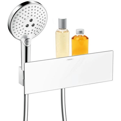 Hansgrohe Fixfit Porter 300 Cot de iesire ½' cu suport dus si protectie antireflux, alb/crom