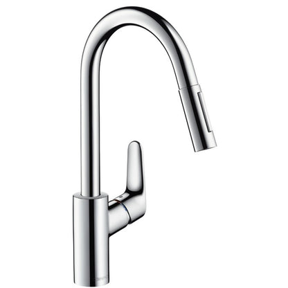 Hansgrohe Focus 240 Baterie chiuveta bucatarie cu dus extractibil, crom