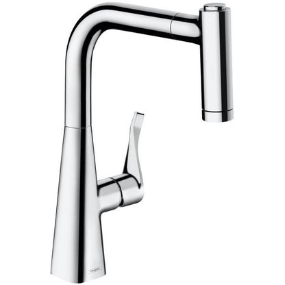 Hansgrohe Metris 220 Baterie chiuveta bucatarie monocomanda cu dus extractibil, crom