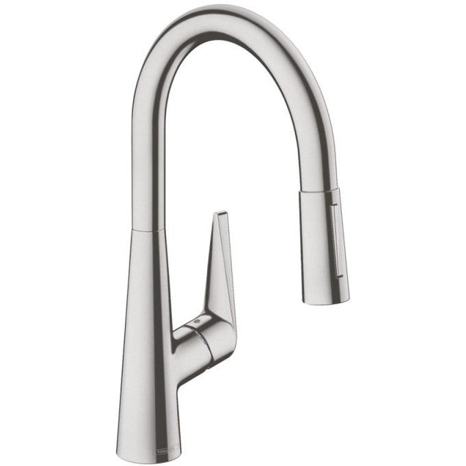 Hansgrohe Talis S 200 Baterie chiuveta bucatarie monocomanda cu dus extractibil, aspect inox
