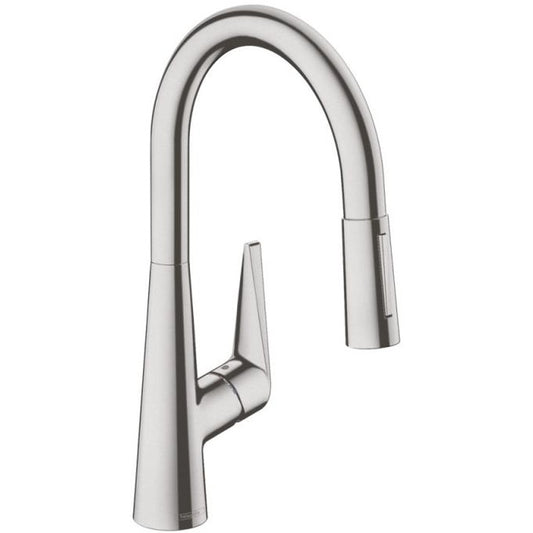 Hansgrohe Talis S 200 Baterie chiuveta bucatarie monocomanda cu dus extractibil, aspect inox