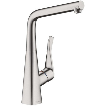 Hansgrohe Metris 320 Baterie chiuveta bucatarie monocomanda, aspect inox