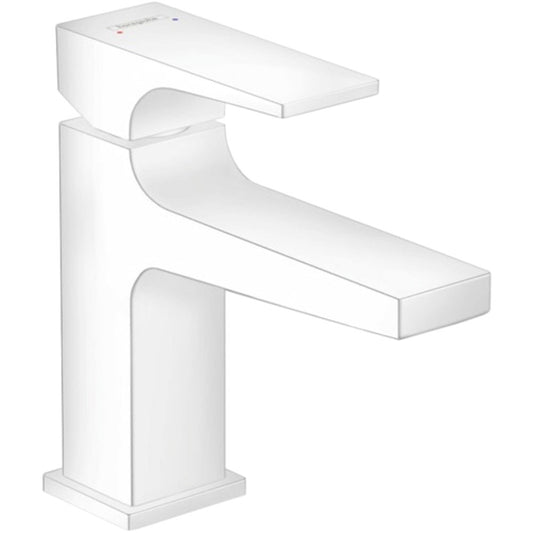 Baterie lavoar alba mat Hansgrohe Metropol 100