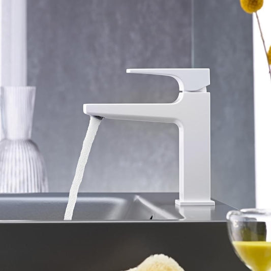 Baterie lavoar alba mat Hansgrohe Metropol 110