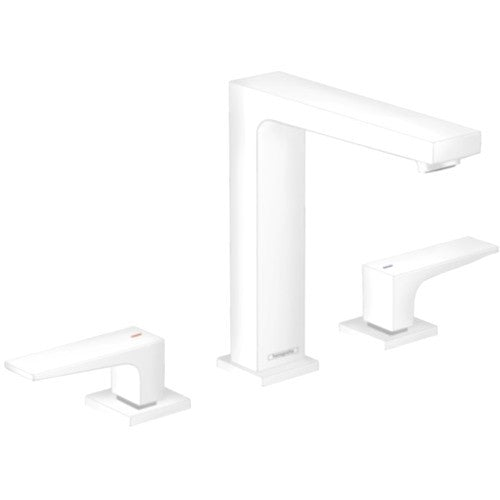 Baterie lavoar alba mat Hansgrohe Metropol 160, dubla comanda