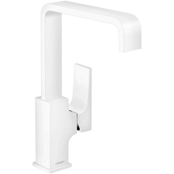 Baterie chiuveta baie alba mat Hansgrohe Metropol 230