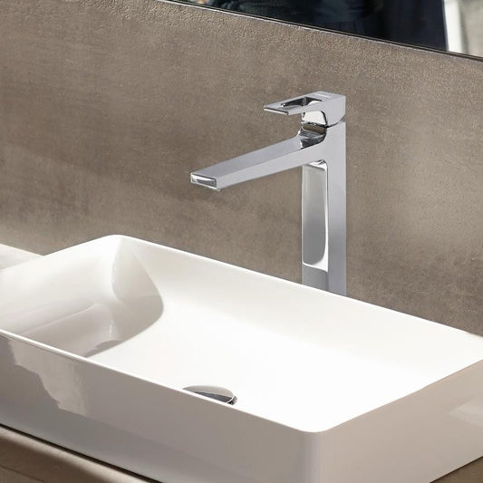Baterie lavoar inalta Hansgrohe Metropol 260, cu ventil click-clack si maner decupat