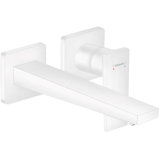 Baterie lavoar incastrata alba mat Hansgrohe Metropol