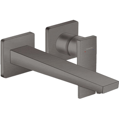Baterie lavoar incastrata antracit mat Hansgrohe Metropol, pipa 23 cm