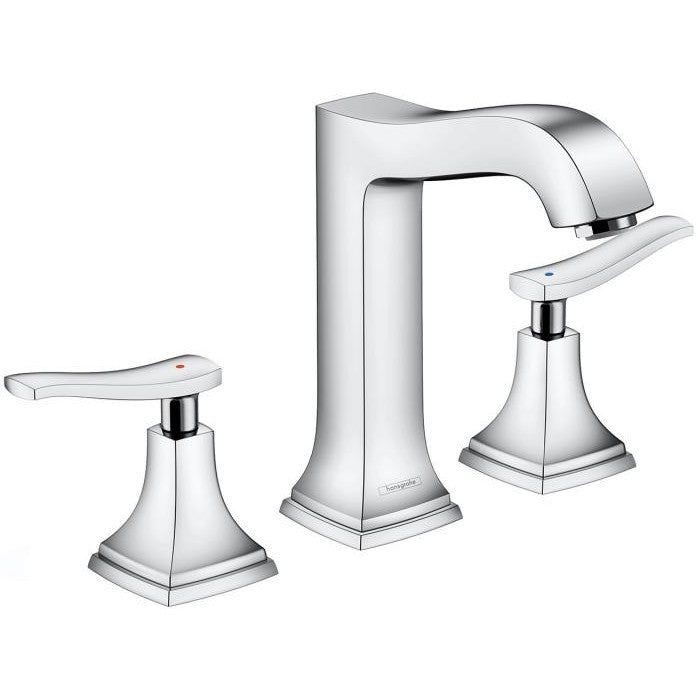 Baterie lavoar Hansgrohe Metropol Classic, dubla comanda, cu preaplin si manare alungite, H20 cm