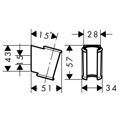 Hansgrohe Porter Classic Suport fix para de dus