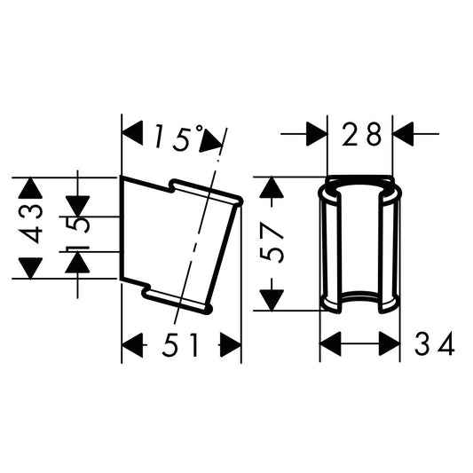 Hansgrohe Porter Classic Suport fix para de dus