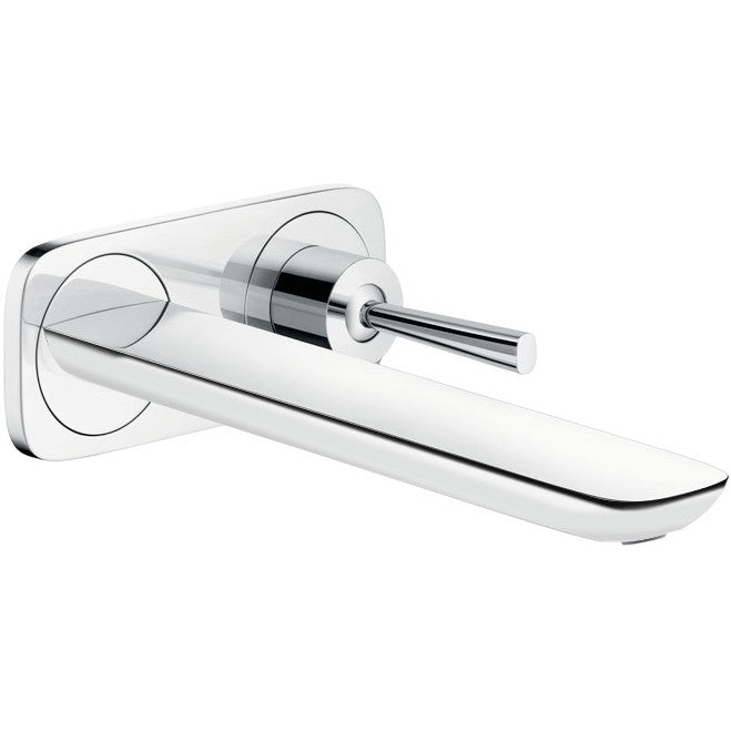 Baterie lavoar incastrata alb/crom Hansgrohe PuraVida, pipa de 22 cm