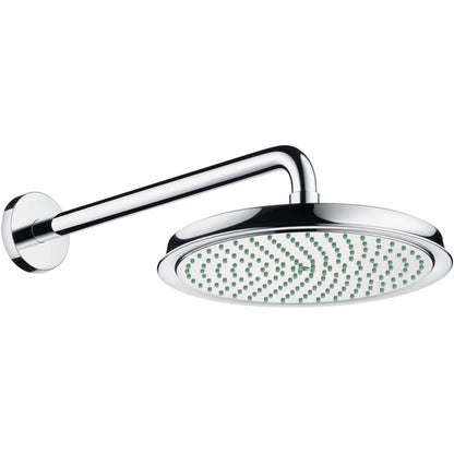 Palarie dus fix Hansgrohe Raindance Classic 240 Air 1jet, cu brat orizontal 39 cm, crom