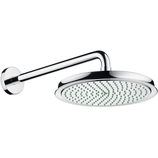 Palarie dus fix Hansgrohe Raindance Classic 240 Air 1jet, cu brat orizontal 39 cm, crom