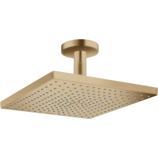 Palarie dus fix Hansgrohe Raindance E 300, cu brat pe tavan, bronz satinat