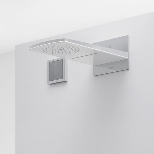 Palarie dus fix Hansgrohe Raindance Rainfall Air 180 2jet alb/crom