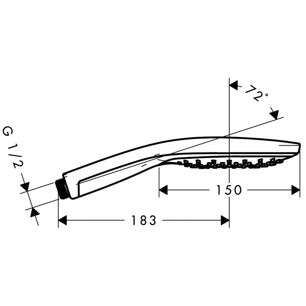Para dus Hansgrohe Raindance Select 150 3jet, crom
