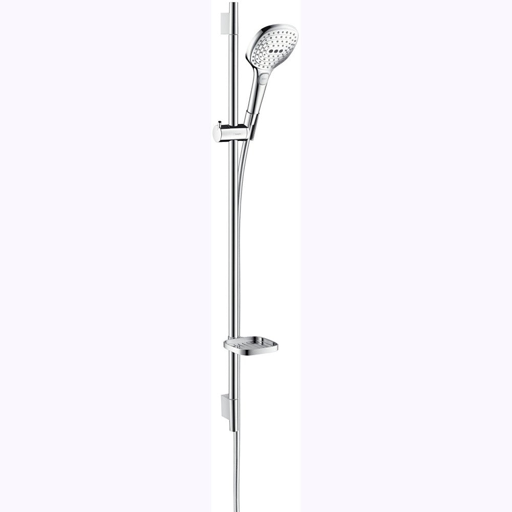 Hansgrohe Raindance Select E 120/Unica`S Puro Set dus cu bara 90 cm, alb/crom