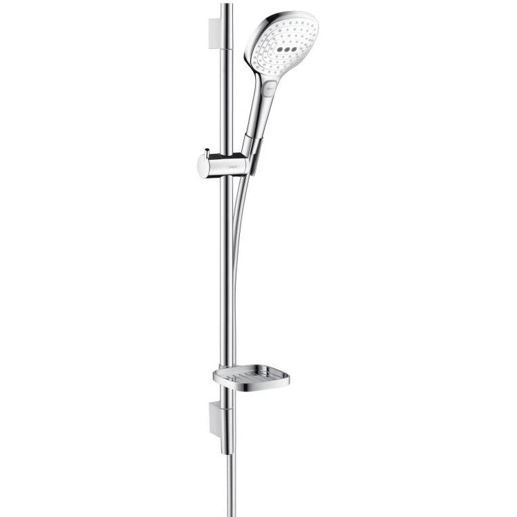 Hansgrohe Raindance Select E 120 3jet EcoSmart Set dus cu bara 65 cm, alb/crom