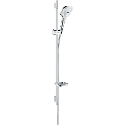 Hansgrohe Raindance Select E 120 3jet EcoSmart Set dus cu bara 90 cm, alb/crom