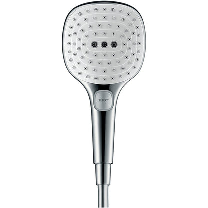 Para dus Hansgrohe Raindance Select E 120 3jet EcoSmart, alb/crom
