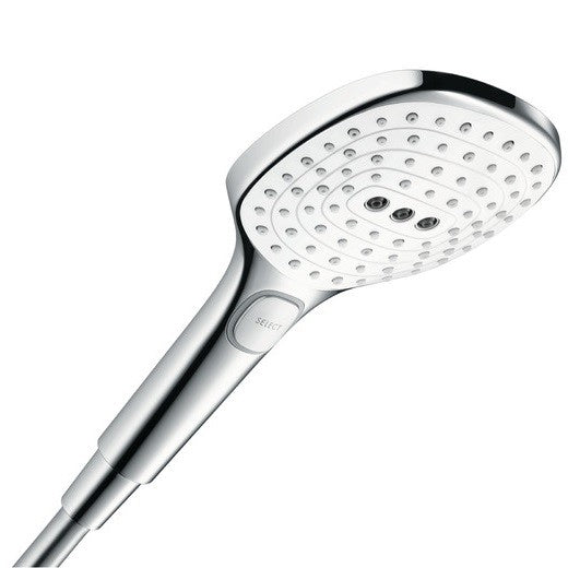 Para dus Hansgrohe Raindance Select E 120 3jet, alb/crom