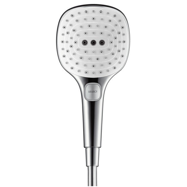 Para dus Hansgrohe Raindance Select E 120 3jet, alb/crom