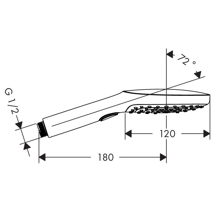 Para dus Hansgrohe Raindance Select E 120 3jet, crom