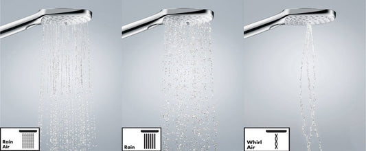 Hansgrohe Raindance Select E 120 Porter Set dus cu suport, furtun 125 cm, crom