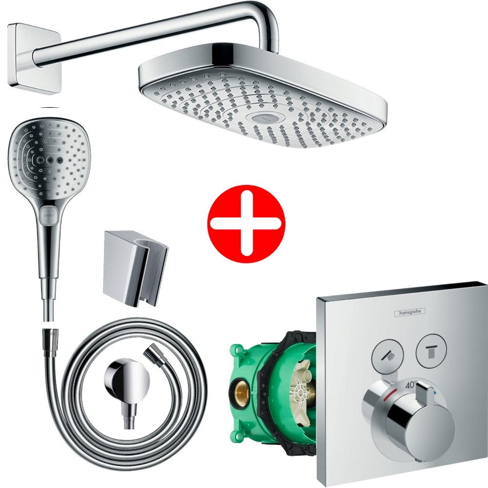 Sistem dus incastrat cu termostat Hansgrohe Raindance Select E