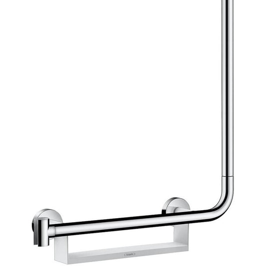 Hansgrohe Raindance Select S 120 3jet Set dus 110 cm, bara de sprijin cu polita, dreapta, crom