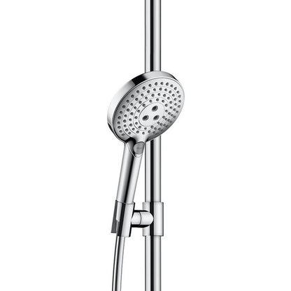 Hansgrohe Raindance Select S 120 3jet Set dus 110 cm, bara de sprijin cu polita, stanga, crom