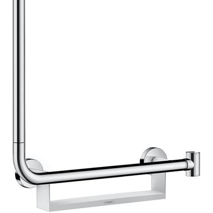 Hansgrohe Raindance Select S 120 3jet Set dus 110 cm, bara de sprijin cu polita, stanga, crom