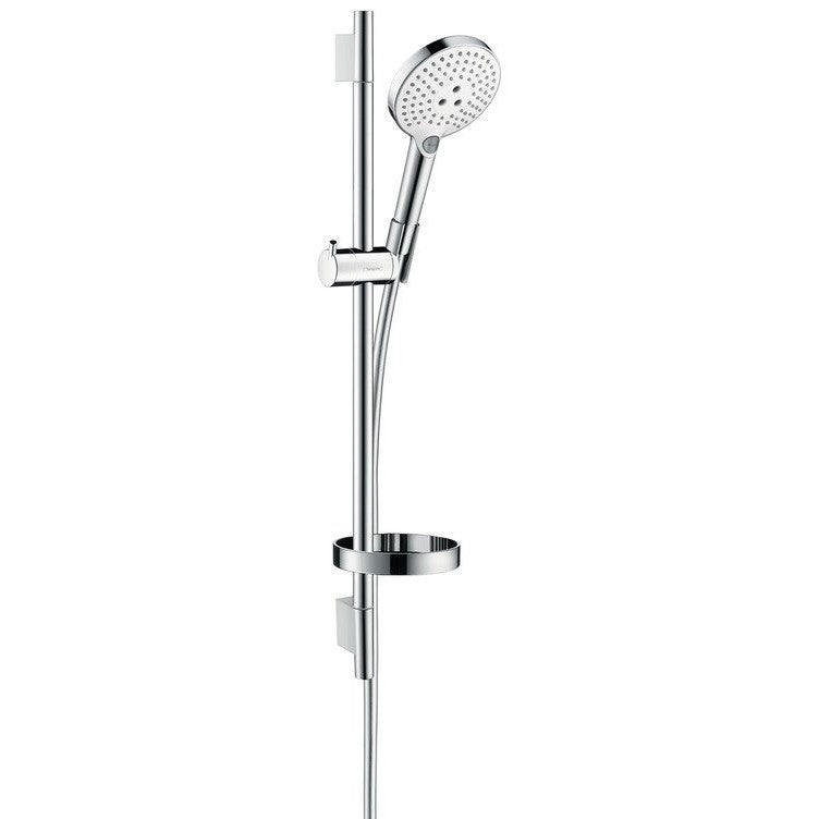 Hansgrohe Raindance Select S 120 3jet Set dus cu bara 65 cm, alb/crom