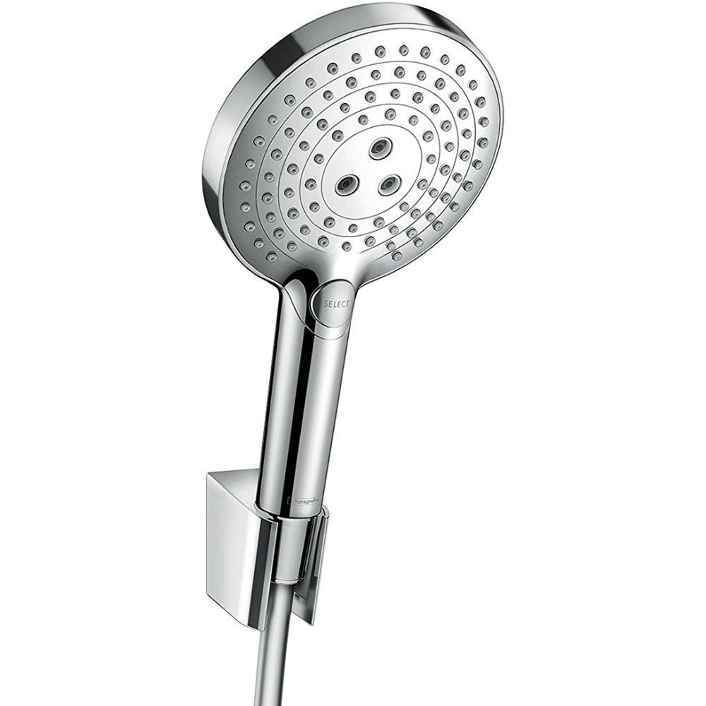 Hansgrohe Raindance Select S 120 Porter Set dus cu suport, furtun 125 cm, crom
