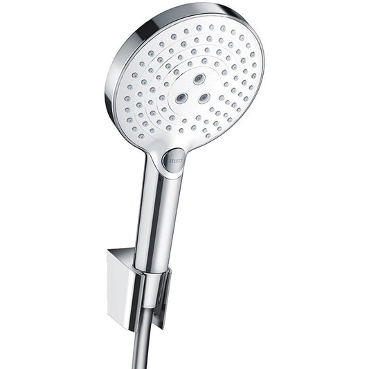 Hansgrohe Raindance Select S 120 Porter Set dus cu suport, furtun 160 cm, alb/crom