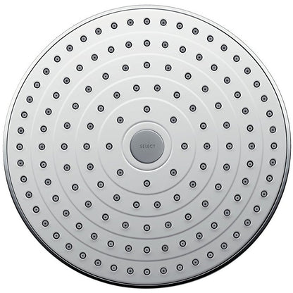 Palarie dus fix Hansgrohe Raindance Select S 240 2jet, cu brat montat in tavan 10 cm, alb/crom