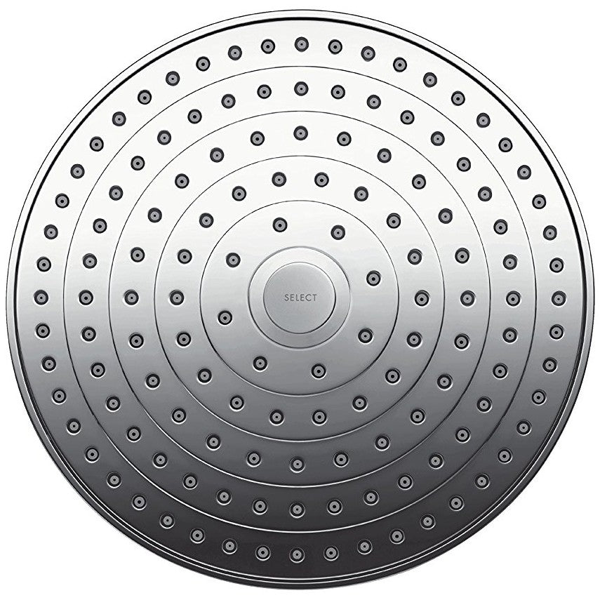 Palarie dus fix Hansgrohe Raindance Select S 240 2jet, cu brat orizontal 39 cm, crom