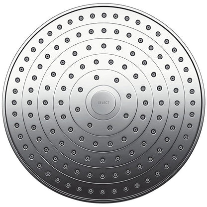 Palarie dus fix Hansgrohe Raindance Select S 240 2jet, cu brat orizontal 39 cm, crom