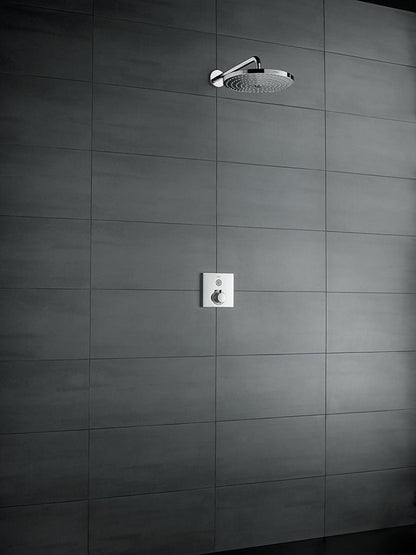 Palarie dus fix Hansgrohe Raindance Select S 240 2jet, cu brat orizontal 39 cm, crom