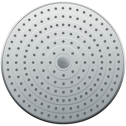 Palarie dus fix Hansgrohe Raindance Select S 300 2jet, cu brat montat in tavan 10 cm, alb/crom