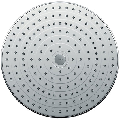 Palarie dus fix Hansgrohe Raindance Select S 300 2jet, cu brat orizontal 39 cm, alb/crom