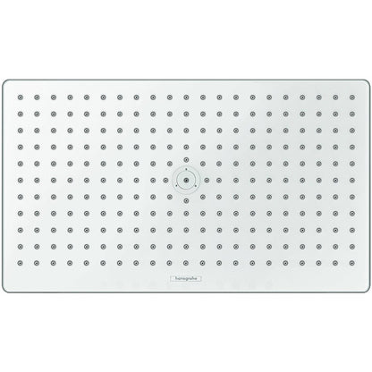 Palarie dus fix Hansgrohe Rainmaker Select 460 1jet, cu brat montat in tavan 10 cm, alb/crom