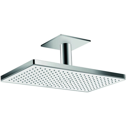 Palarie dus fix Hansgrohe Rainmaker Select 460 1jet, cu brat montat in tavan 10 cm, alb/crom