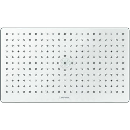 Palarie dus fix Hansgrohe Rainmaker Select 460 1jet, cu brat orizontal 46 cm, alb/crom